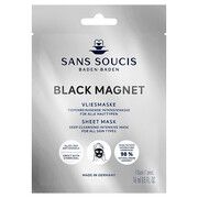 Маска очищувальна тканинна Sans Soucis (Сан Сусі) Black Magnet 16 мл - Фото