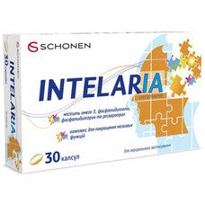 Интелария (Intelaria) комплекс для улучшения мозговых функций №30 - Фото