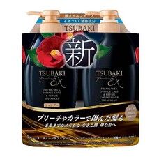 Набор шампунь и кондиционер Tsubaki Premium EX уход за поврежденными волосами и восстановление 2х450 мл - Фото