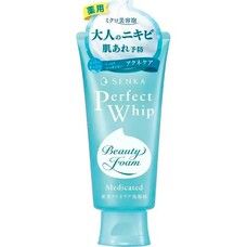 Пенка для умывания против акне Shiseido Senka Perfect Whip Medicated Acne Care 120 г - Фото