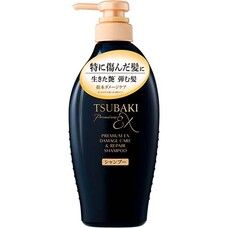 Шампунь TSUBAKI Premium EX Damage Care & Repair Shampoo уход за поврежденными волосами и восстановление 450 мл - Фото