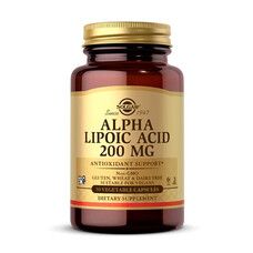 Альфа-липоевая кислота Solgar (Alpha-Lipoic Acid) 200 мг 50 растительных капсул - Фото