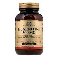 Карнитин Solgar (L-Carnitine) 500 мг 60 таблеток  - Фото