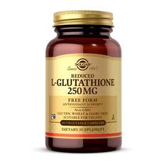 Глутатіон Solgar (Reduced L-Glutathione) 250 мг 60 капсул - Фото