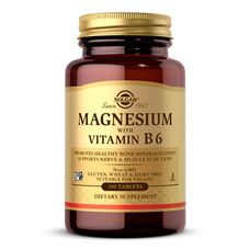 Магній із вітаміном В-6 Solgar 133/8 мг 100 таблеток - Фото
