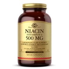 Вітамін B3 (Ніацин) Solgar (Vitamin B3) 500 мг 250 капсул - Фото