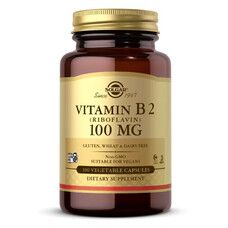 Витамин B2 Solgar (Vitamin B2) 100 мг 100 растительных капсул - Фото
