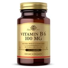 Витамин В6 Solgar (Vitamin B6) 100 мг 100 таблеток - Фото