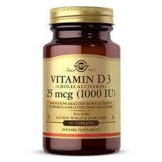 Витамин Д3 Solgar (Vitamin D3) 25 мкг 1000 МЕ 90 таблеток - Фото