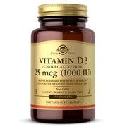 Витамин Д3 Solgar (Vitamin D3) 25 мкг 1000 МЕ 180 таблеток - Фото