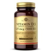 Витамин Д3 Solgar (Vitamin D3) 5000 МЕ 240 растительных капсул - Фото