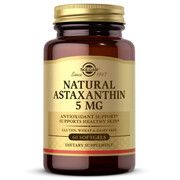 Натуральний астаксантин Solgar (Natural Astaxanthin) 5 мг 60 м'яких пігулок - Фото