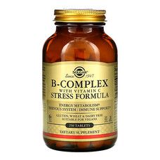 Комплекс витаминов B с витамином C формула против стресса Solgar 250 таблеток - Фото