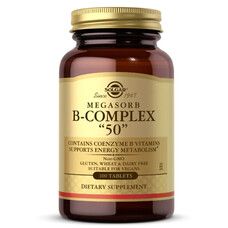 Комплекс вітамінів В Solgar (B-Complex 50) 100 таблеток - Фото