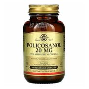 Полікосанол Solgar (Policosanol) 20 мг 100 вегетаріанських капсул - Фото