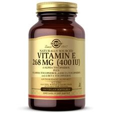 Витамин E Solgar (Vitamin E) 268 мг 400 МЕ 100 вегетарианских капсул - Фото