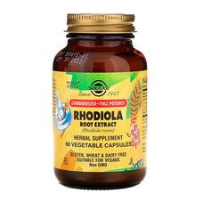 Екстракт кореня родіоли Solgar (Rhodiola Root Extract) 350 мг 60 таблеток - Фото