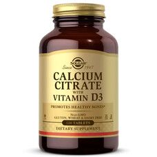 Кальцій цитрат та вітамін Д3 Solgar (Calcium Citrate with Vitamin D3) 250 мг/150 МО 120 таблеток - Фото