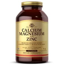 Кальций Магний Цинк Solgar (Calcium Magnesium Plus Zinc) 250 таблеток - Фото