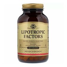 Ліпотропні фактори Solgar (Lipotropic Factors) 100 таблеток - Фото