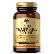 Красный дрожжевой рис Solgar (Red Yeast Rice) 600 мг 60 капсул - Фото