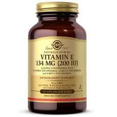 Витамин E Solgar (Vitamin E) 200 ME 100 вегетарианских капсул - Фото