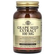 Экстракт виноградных косточек Grape Seed Solgar 100 мг 60 вегетарианських капсул - Фото