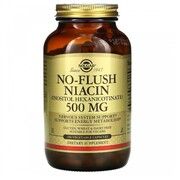 Ниацин без покраснения Solgar 500 мг 250 вегетарианських капсул - Фото