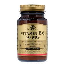 Вітамін В6 Solgar (Vitamin B6) 50 мг 100 таблеток - Фото