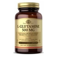 L-глутамин Solgar 500 мг 100 вегетарианских капсул  - Фото