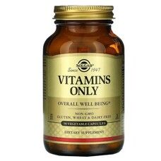 Мультивітаміни Vitamins Only Solgar 90 вегетаріанських капсул - Фото