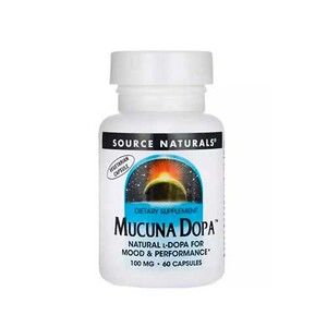 Добавка дієтична Мукуна пекуча Mucuna Dopa Source Naturals 100 мг 60 капсул 