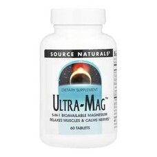 Ультра Магній та Вітамін В6 Ultra-Mag Source Naturals 60 таблеток - Фото