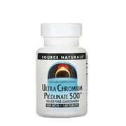 Ультра Хром Пиколинат Ultra Chromium Picolinate Source Naturals 500 мкг 120 таблеток - Фото