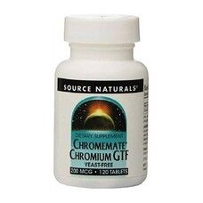 Хром ChromeMate Source Naturals GTF 200 мкг 120 таблеток - Фото