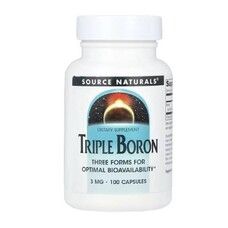 Бор тройной Triple Boron Source Naturals 3 мг 100 капсул - Фото