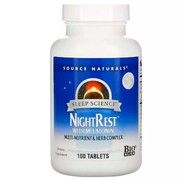 Комплекс для нормалізації сну NightRest Source Naturals 100 таблеток Комплекс для нормалізації сну NightRest Source Naturals 100 таблеток - Фото