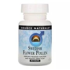 Комплекс Для поддержки функции простаты Swedish Flower Pollen Source Naturals 90 таблеток - Фото