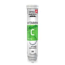 Вітаміни шипучі Swiss Energy Vitamin C №20 - Фото