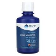 Вітамін D3 125 мкг Liquid Vitamin D3 Trace смак тропічної вишні 473 мл - Фото