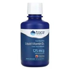 Вітамін D3 125 мкг Liquid Vitamin D3 Trace смак тропічної вишні 473 мл - Фото