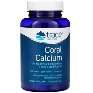Коралловый кальций и культовые микроэлементы Coral Calcium + Iconic Trace Minerals 60 вегетарианских капсул