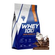 Сироватковий протеїн Trec Nutrition Whey 100 (New Formula) – 700 г (подвійний шоколад) - Фото