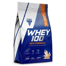 Сироватковий протеїн Trec Nutrition Whey 100 (New Formula) – 700 г (крем-печиво) - Фото