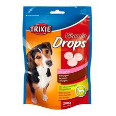 Вітаміни для собак Drops Trixie йогурт 200 г - Фото