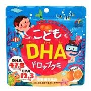 Вітамін жувальний для дітей DHA Drop Gummy For Kids Unimat Riken зі смаком апельсина 90 штук - Фото