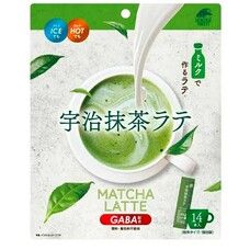 Латте со вкусом чая Матча Uji Matcha Latte с GABA 140 г (14 шт. x 10 г) - Фото