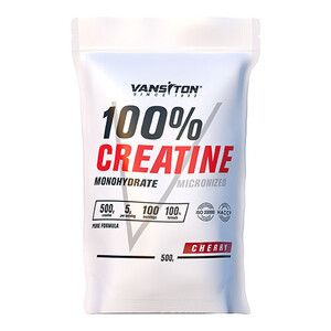 Креатина моногидрат Creatine Power 500 г Вишня ТМ Ванситон / Vansiton Креатина моногидрат Creatine Power 500 г Вишня ТМ Ванситон / Vansiton