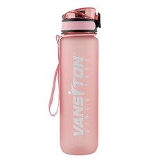 Бутылка для воды пластиковая розовая 1000 мл ТМ Ванситон / Vansiton - Фото