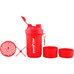 Шейкер пластиковый 2 отделения красный 500 мл ТМ Ванситон / Vansiton - Фото 1